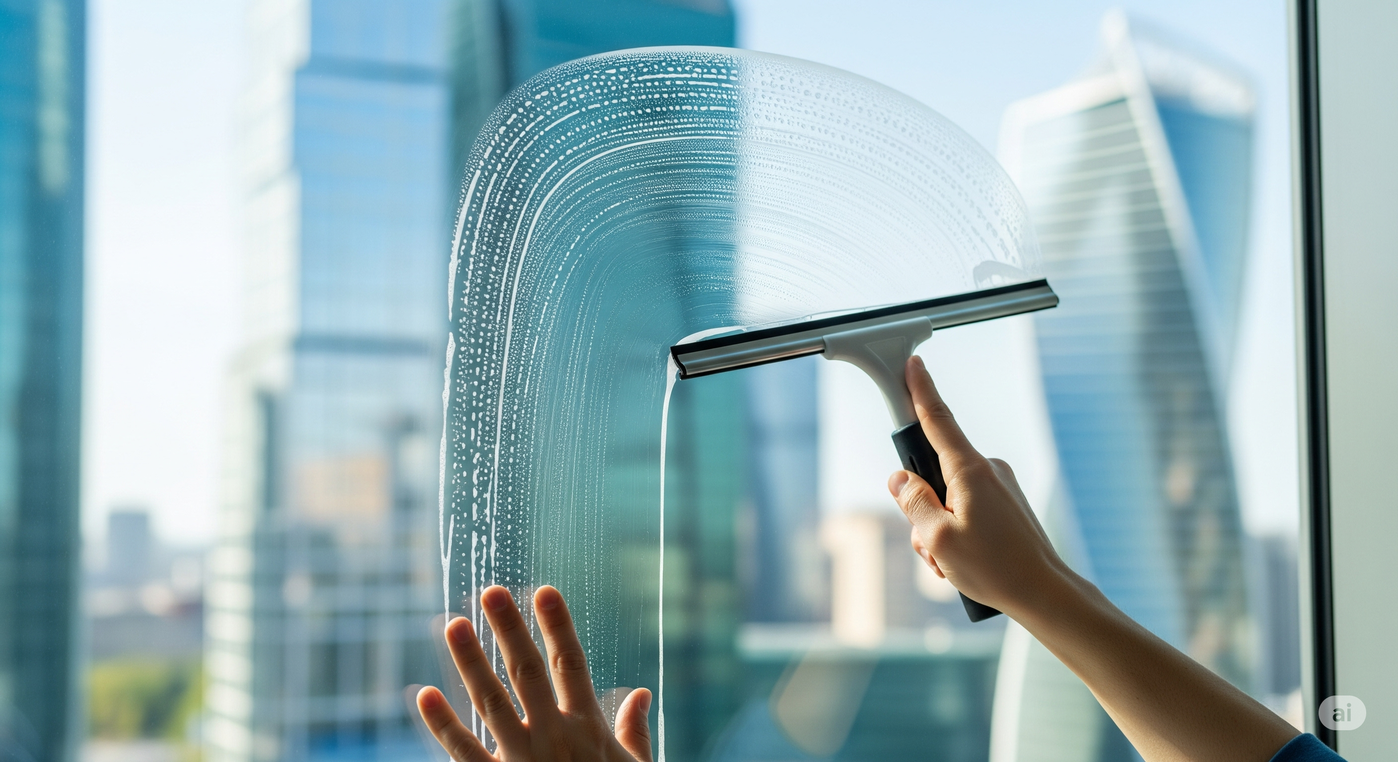 Limpieza de vidrios y escritorios